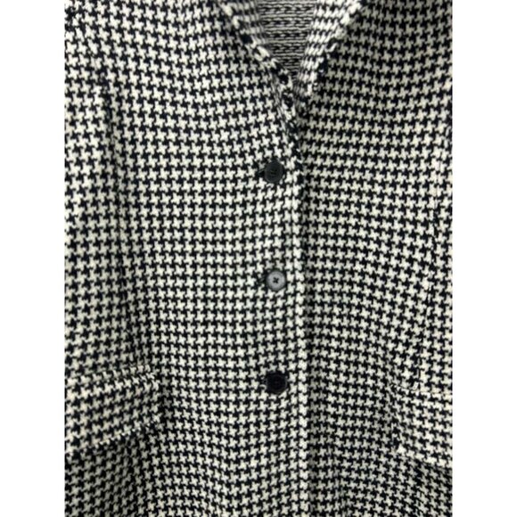 Ralph Lauren Women's Size 2X Merino & Lambswool Blend Coat Houndstooth - Picture 10 of 13
